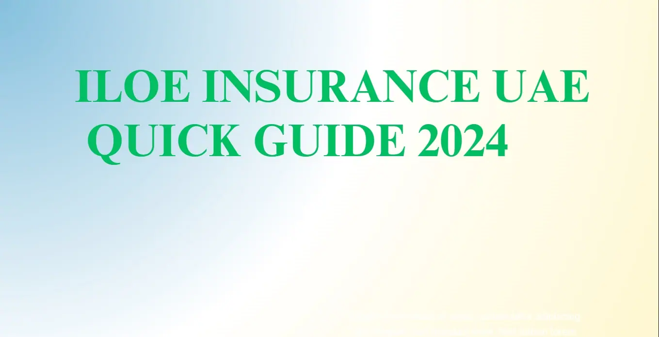 Iloe Insurance UAE Quick Guide 2024 cover