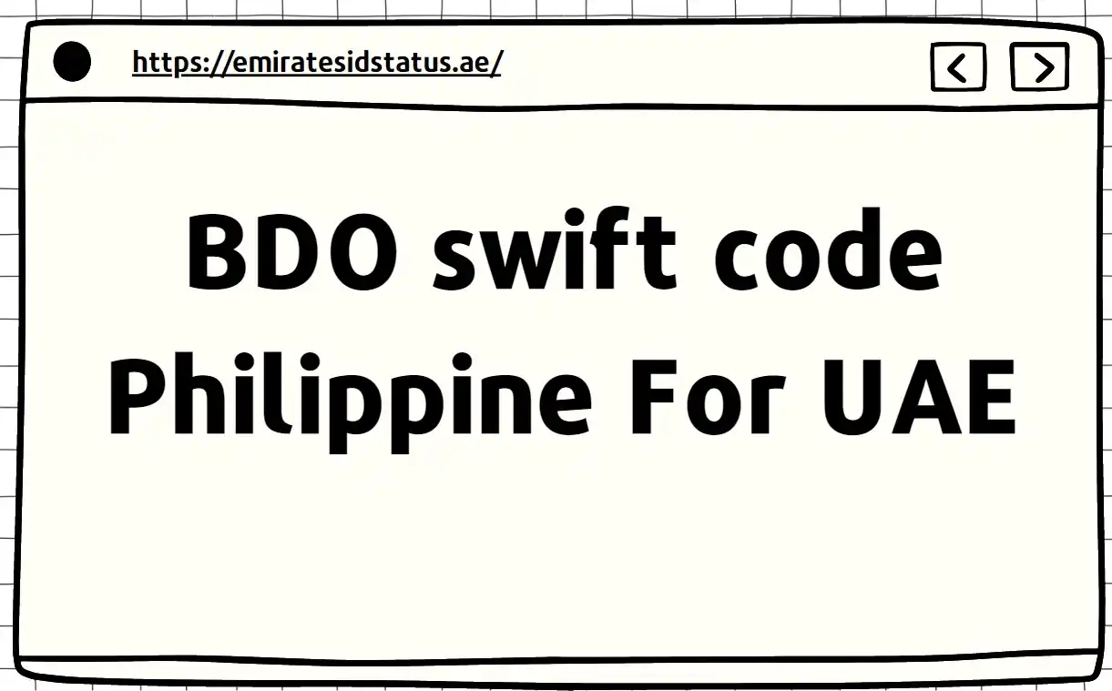 bdo swift code Philippine For UAE